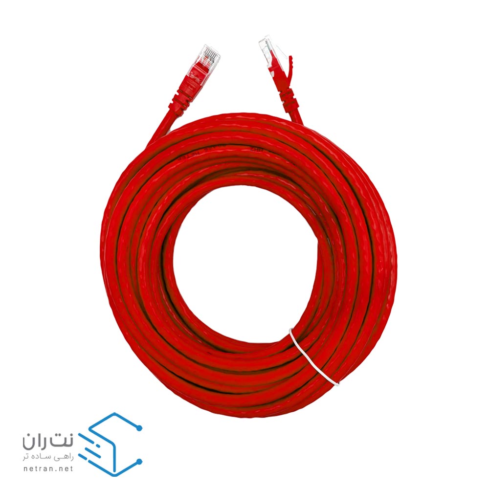 پچ کورد لگراند (کابل لن) Cat6 UTP روکش PVC قرمز 10 متری-1